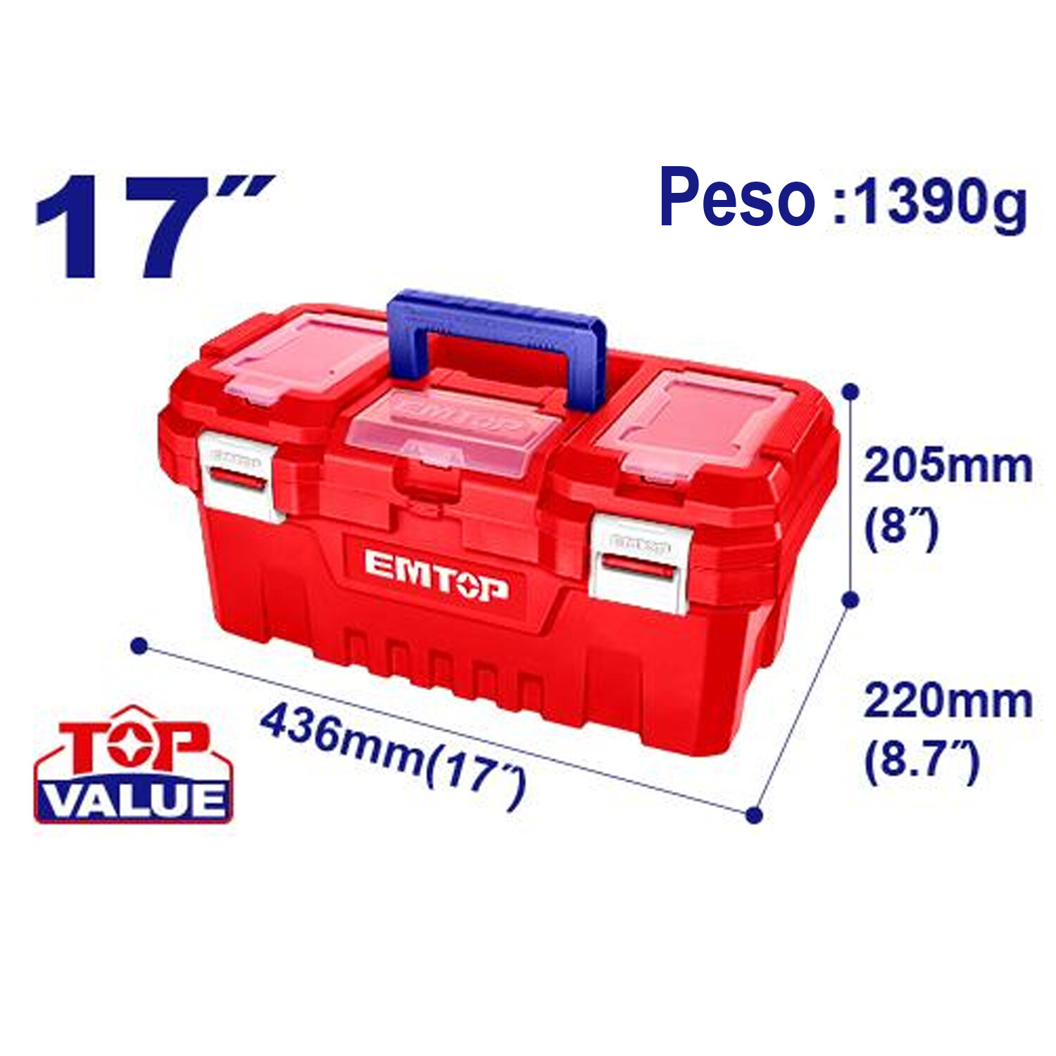 17" Plastic Tool Box