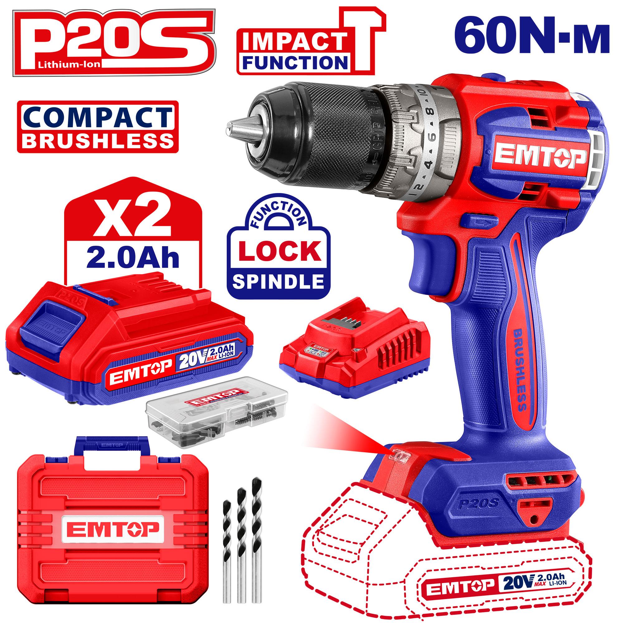 Compact Brushless Cordless Impact Drill