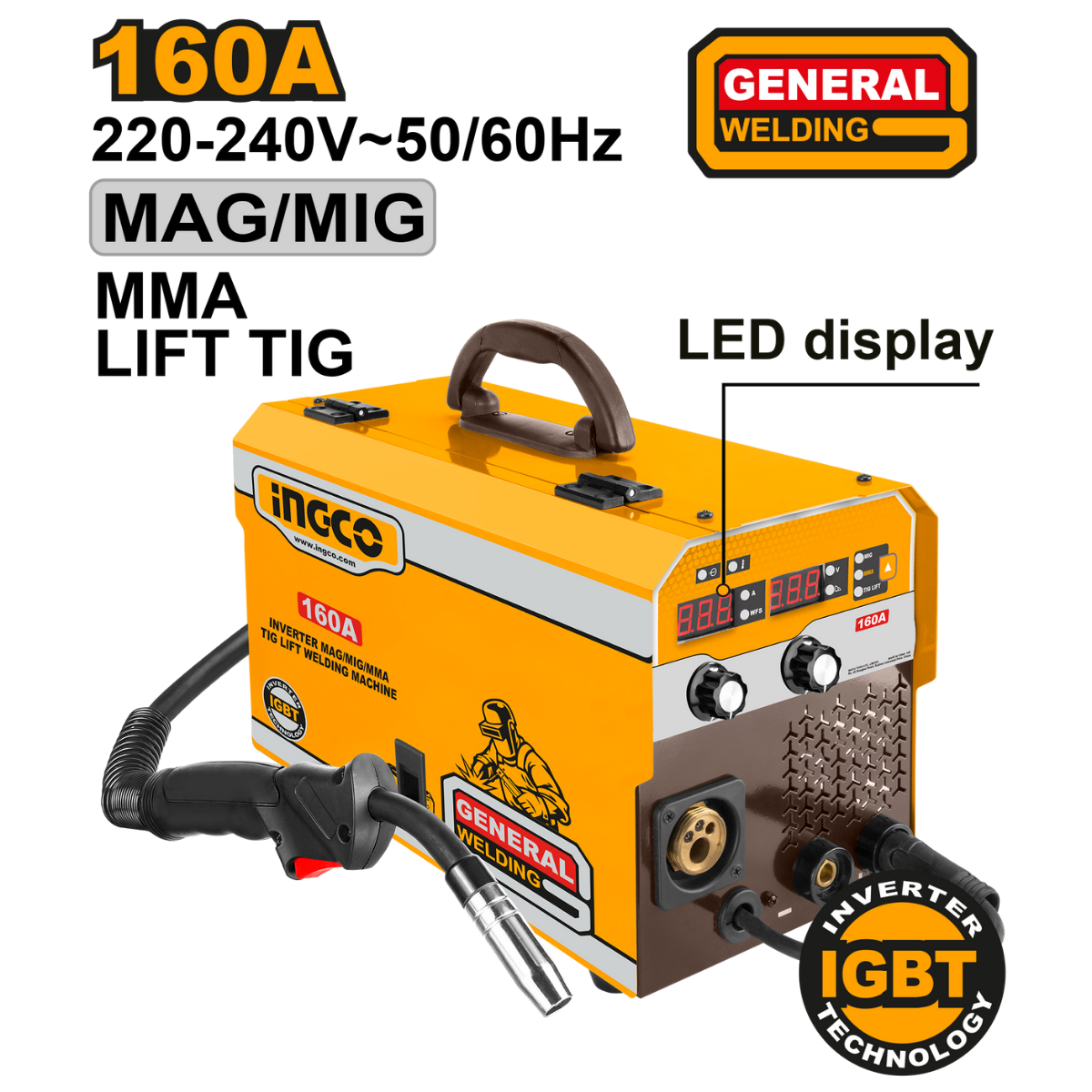 Inverter Mag/Mig/Mma/Tig Lift Welding Machine 160A