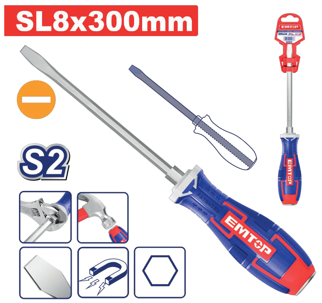 Slotted Go-Through Screwdriver