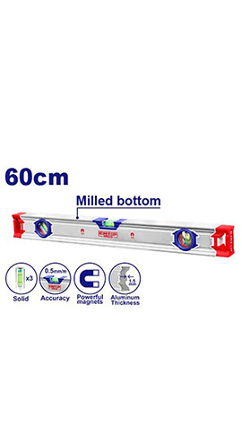 Spirit Level With Powerful Magnets 60cm