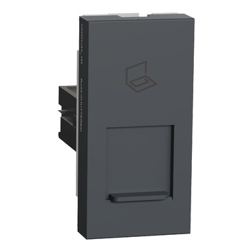 UNSRJ45-1M-GY RJ45 WITH SHUTTER CAT6