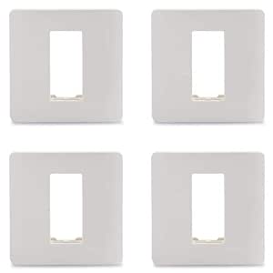 IN8401C  1Module Surround And GridPlate-White